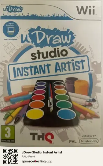 uDraw Studio: Instant Artist Nintendo Wii, PAL box front
