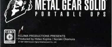 Metal Gear Solid: Portable Ops, the CERO letter on its front