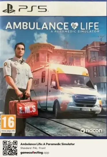Ambulance Life: A Paramedic Simulator PlayStation 5, PAL box front