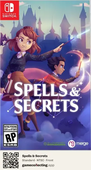 Spells & Secrets Nintendo Switch, NTSC box front