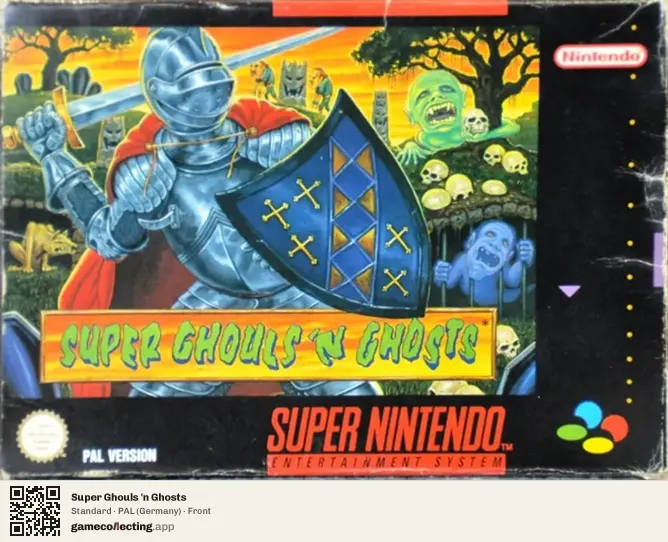 Super Ghouls 'n Ghosts Super Nintendo Entertainment System, Germany box front