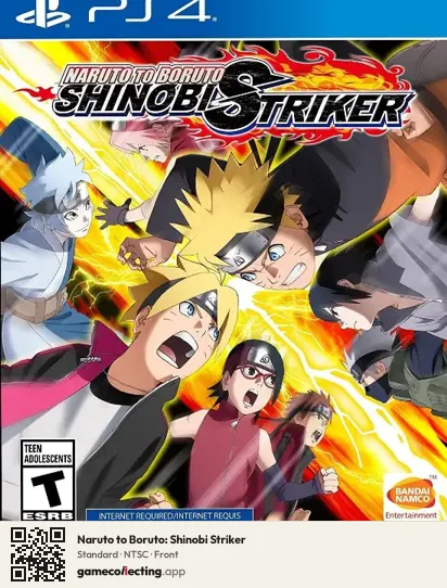 Naruto to Boruto: Shinobi Striker PlayStation 4, NTSC box front