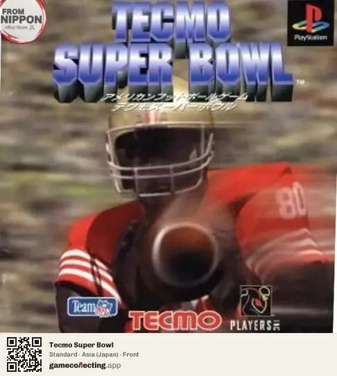 Tecmo Super Bowl PlayStation, Asia box front