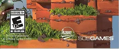 Portal Knights, the ESRB box on its front