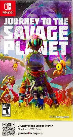 Journey to the Savage Planet Nintendo Switch, NTSC box front