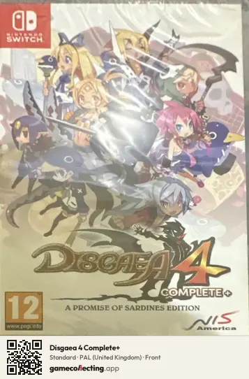 Disgaea 4 Complete+ Nintendo Switch, United Kingdom box front