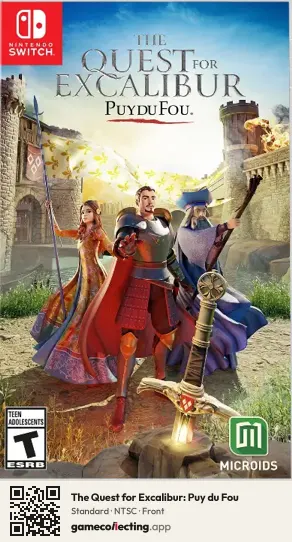 The Quest for Excalibur: Puy du Fou Nintendo Switch, NTSC box front
