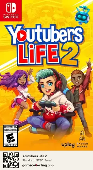 Youtubers Life 2 Nintendo Switch, NTSC box front