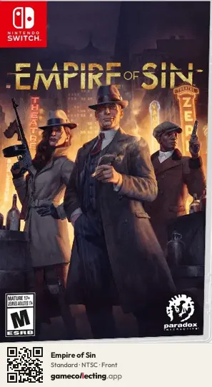 Empire of Sin Nintendo Switch, NTSC box front