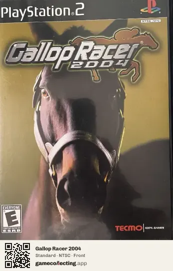 Gallop Racer 2004 PlayStation 2, NTSC box front