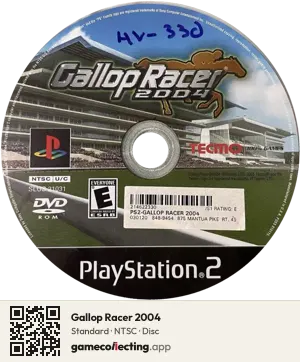 Gallop Racer 2004 PlayStation 2, NTSC disc