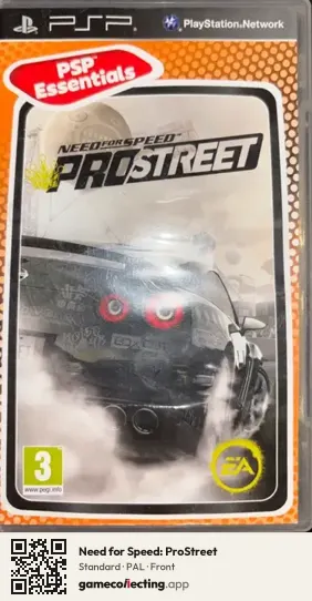 Need for Speed: ProStreet PlayStation Portable, PAL box front