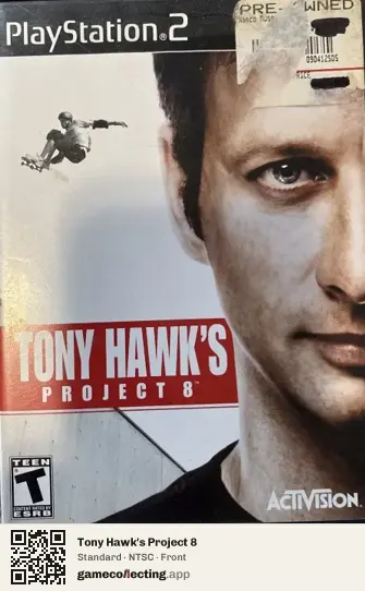 Tony Hawk's Project 8 PlayStation 2, NTSC box front