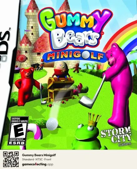 Gummy Bears Minigolf Nintendo DS, NTSC box front