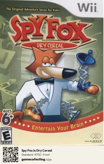 Spy Fox in Dry Cereal Nintendo Wii, NTSC box front
