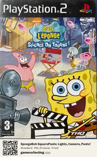 SpongeBob SquarePants: Lights, Camera, Pants! PlayStation 2, France box front