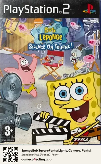 SpongeBob SquarePants: Lights, Camera, Pants! PlayStation 2, France box front