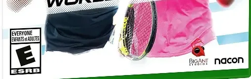 Tennis World Tour 2, the ESRB box on its front