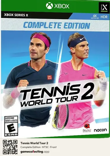 Tennis World Tour 2 Xbox Series X, NTSC box front