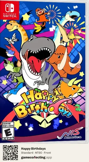 Happy Birthdays Nintendo Switch, NTSC box front