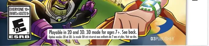 Ben 10: Omniverse 2, the ESRB box on its front