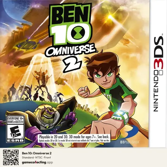 Ben 10: Omniverse 2 Nintendo 3DS, NTSC box front