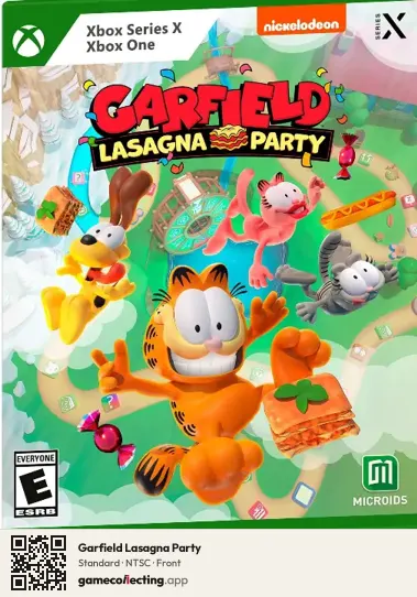 Garfield Lasagna Party Xbox Series X, NTSC box front