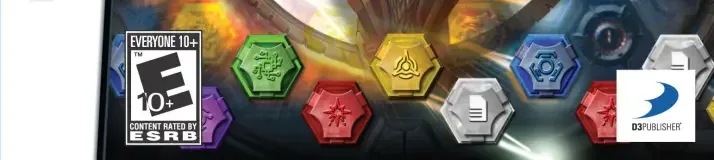 Puzzle Quest: Galactrix, the ESRB box on its front