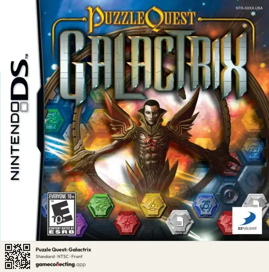 Puzzle Quest: Galactrix Nintendo DS, NTSC box front