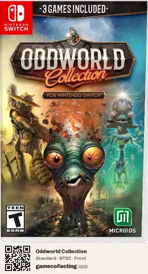 Oddworld Collection Nintendo Switch, NTSC box front