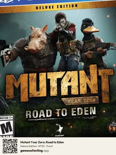 Mutant Year Zero: Road to Eden PlayStation 4, NTSC box front