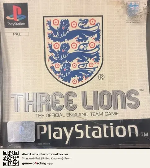 Alexi Lalas International Soccer PlayStation, United Kingdom box front