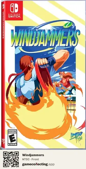 Windjammers Nintendo Switch, NTSC box front