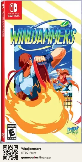 Windjammers Nintendo Switch, NTSC box front