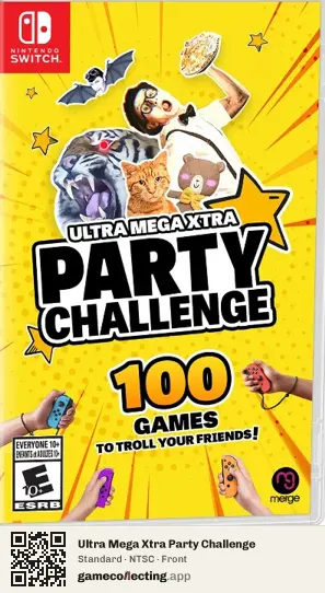 Ultra Mega Xtra Party Challenge Nintendo Switch, NTSC box front