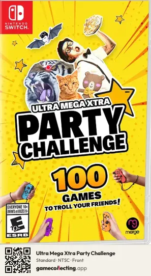 Ultra Mega Xtra Party Challenge Nintendo Switch, NTSC box front