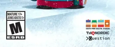 South Park: Snow Day!, the ESRB box on its front