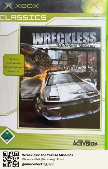 Wreckless: The Yakuza Missions Xbox, Germany box front