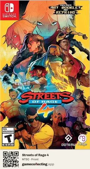 Streets of Rage 4 Nintendo Switch, NTSC box front