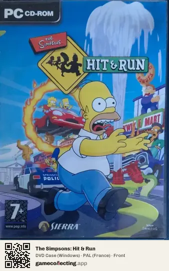 The Simpsons: Hit & Run Computer, France box front