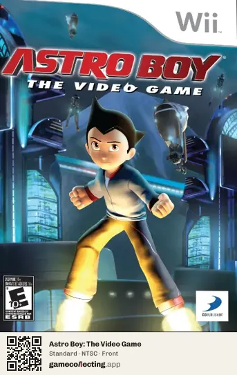Astro Boy: The Video Game Nintendo Wii, NTSC box front