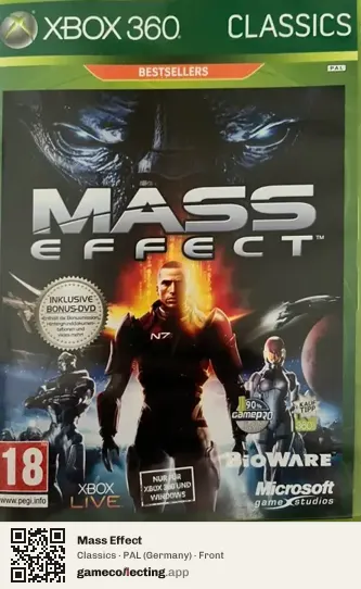 Mass Effect Xbox 360, Germany box front