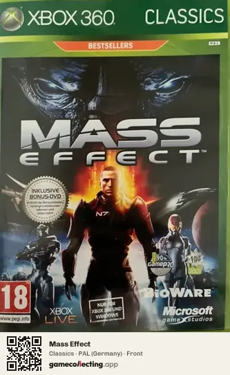 Mass Effect Xbox 360, Germany box front
