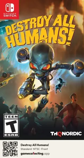 Destroy All Humans! Nintendo Switch, NTSC box front
