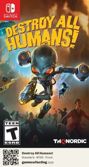 Destroy All Humans! Nintendo Switch, NTSC box front