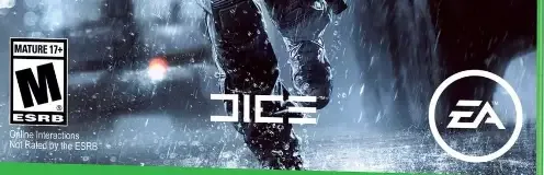 Battlefield 4, the ESRB box on its front