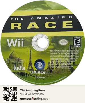 The Amazing Race Nintendo Wii, NTSC disc