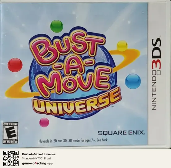 Bust-A-Move Universe Nintendo 3DS, NTSC box front