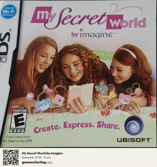 My Secret World by Imagine Nintendo DS, NTSC box front
