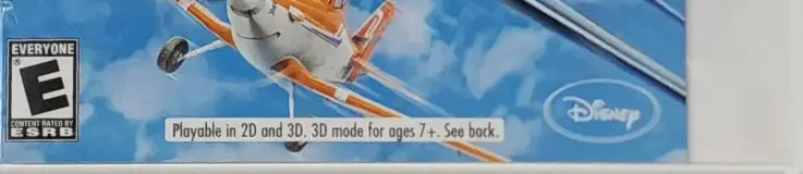 Disney Planes, the ESRB box on its front